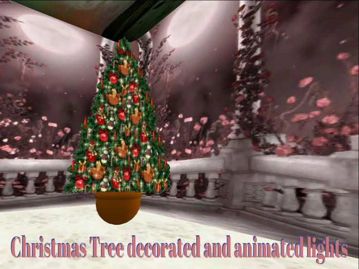 Second Life Marketplace - Christmas tree with flashing lights
